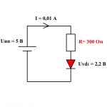 Расчет резистора для светодиода