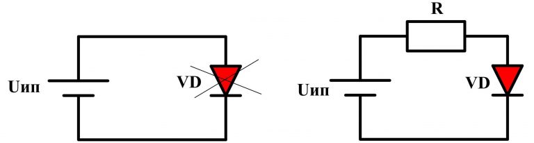 Расчет резистора для светодиода ⋆ diodov.net
