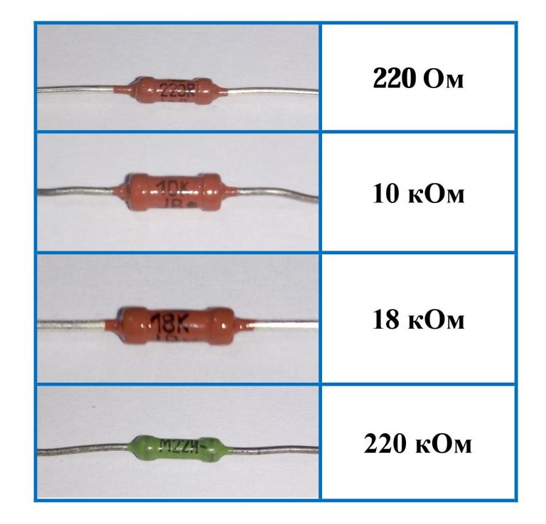 Резистор 1 ом маркировка