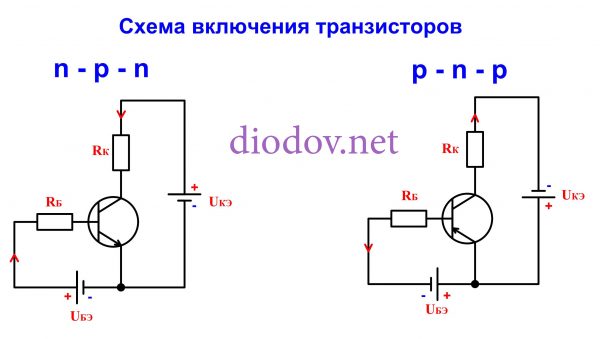 Транзисторный ключ 12 вольт схема