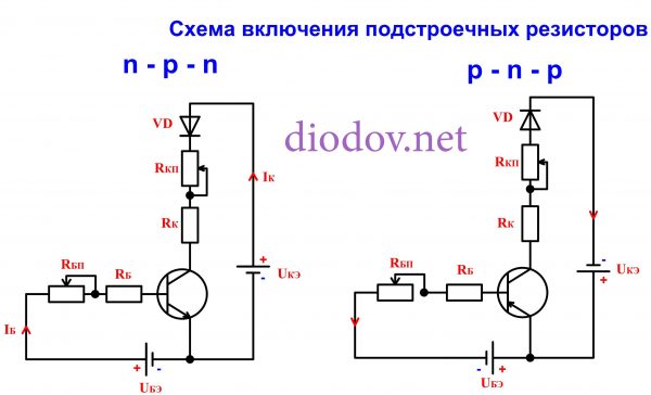 Транзисторный ключ 12 вольт схема