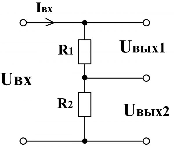 Расчет делителя на резисторах
